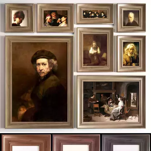 Rembrandt Harmenszoon van Rijn Low-poly 3D model