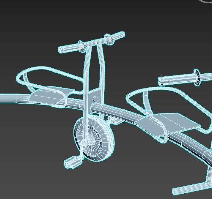 Old Bicycle Merry-Go-Round 3D model_11