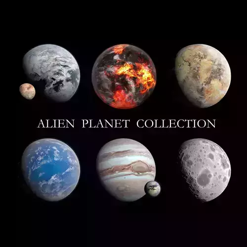 Fictional Alien Planet Collection - 8k 