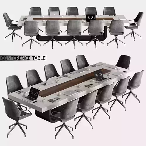 conference table 03 3D model