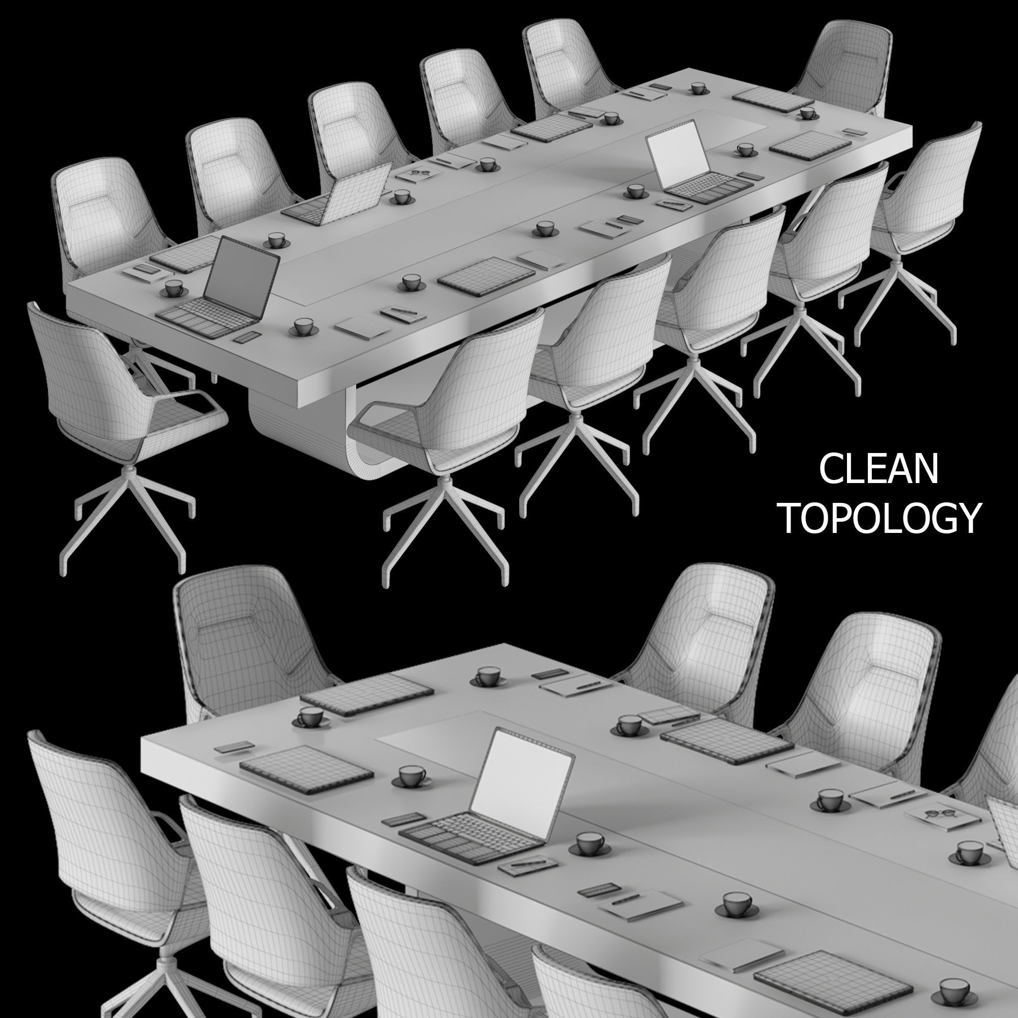 conference table 03 3D model_3