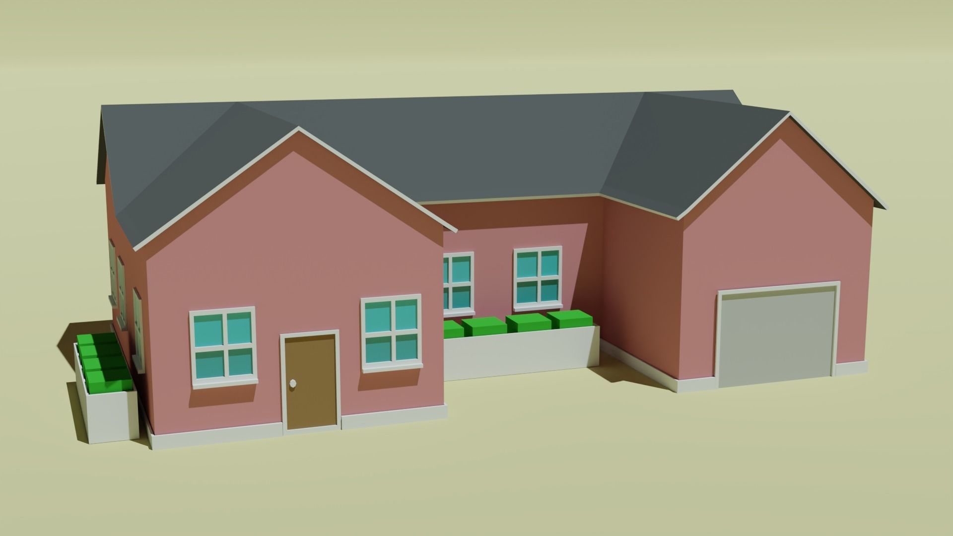 10 House Pack Low Poly  Low-poly 3D model_12