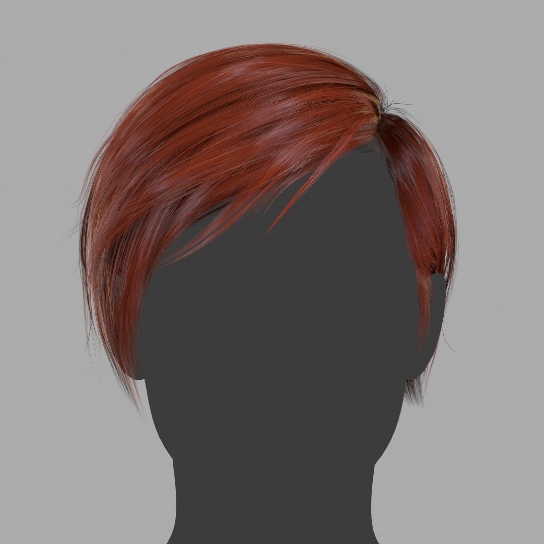 Hair - Pixie - Gen2 Low-poly 3D model_21