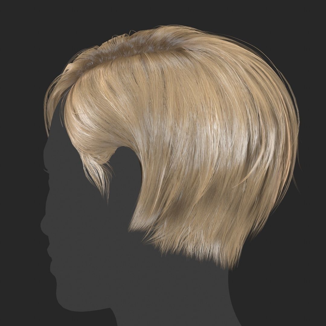 Hair - Pixie - Gen2 Low-poly 3D model_17