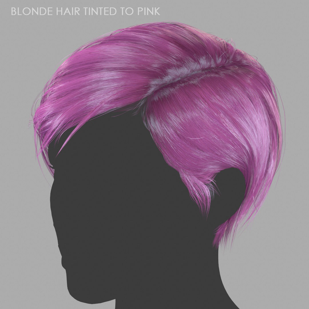 Hair - Pixie - Gen2 Low-poly 3D model_25