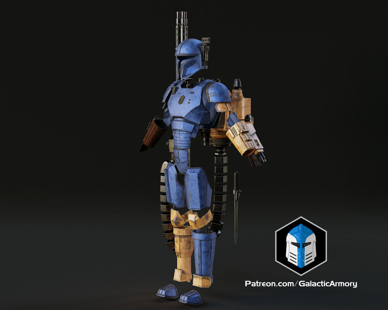 Mandalorian Heavy Armor 3D print model_2