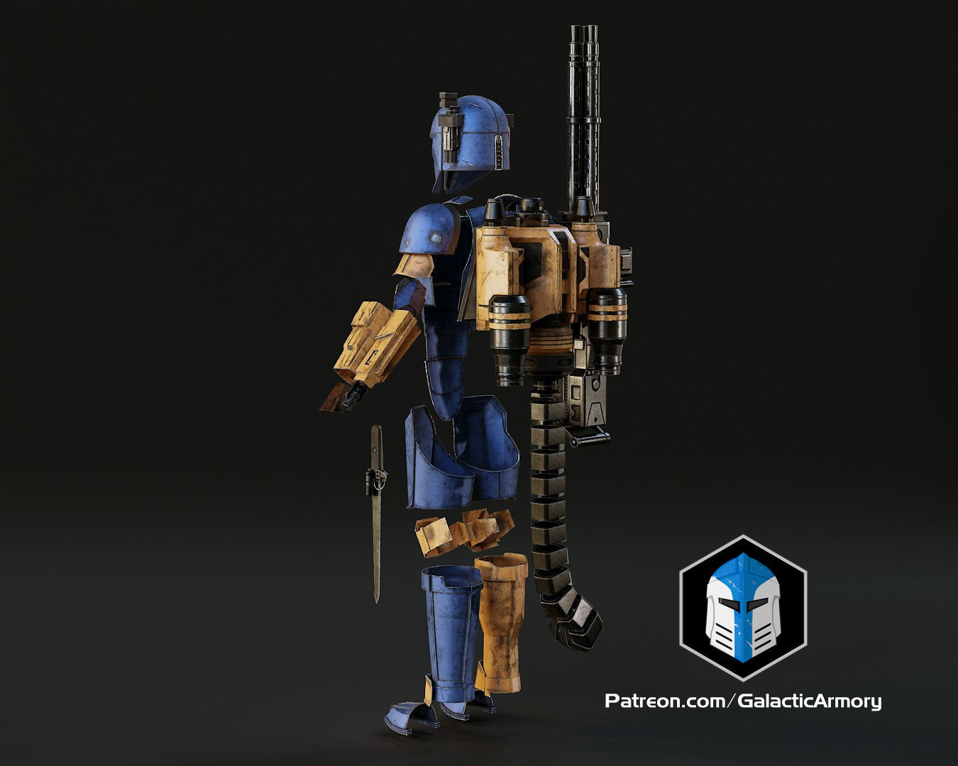 Mandalorian Heavy Armor 3D print model_4