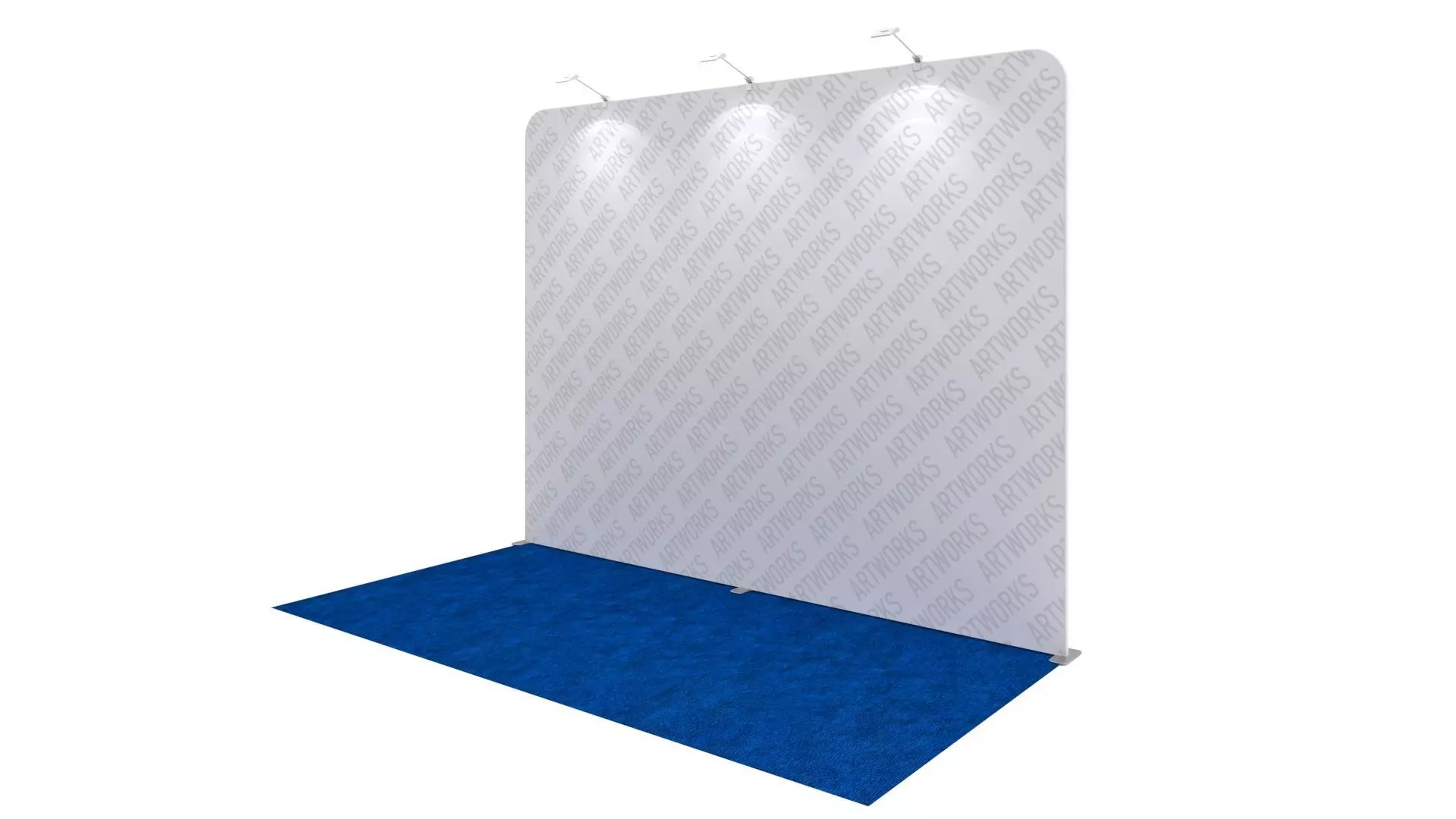 Exhibition booth 10x5ft straight wall 3DM007 Free 3D model
