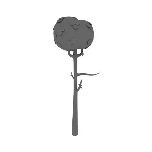 Cartoon tree 3D model