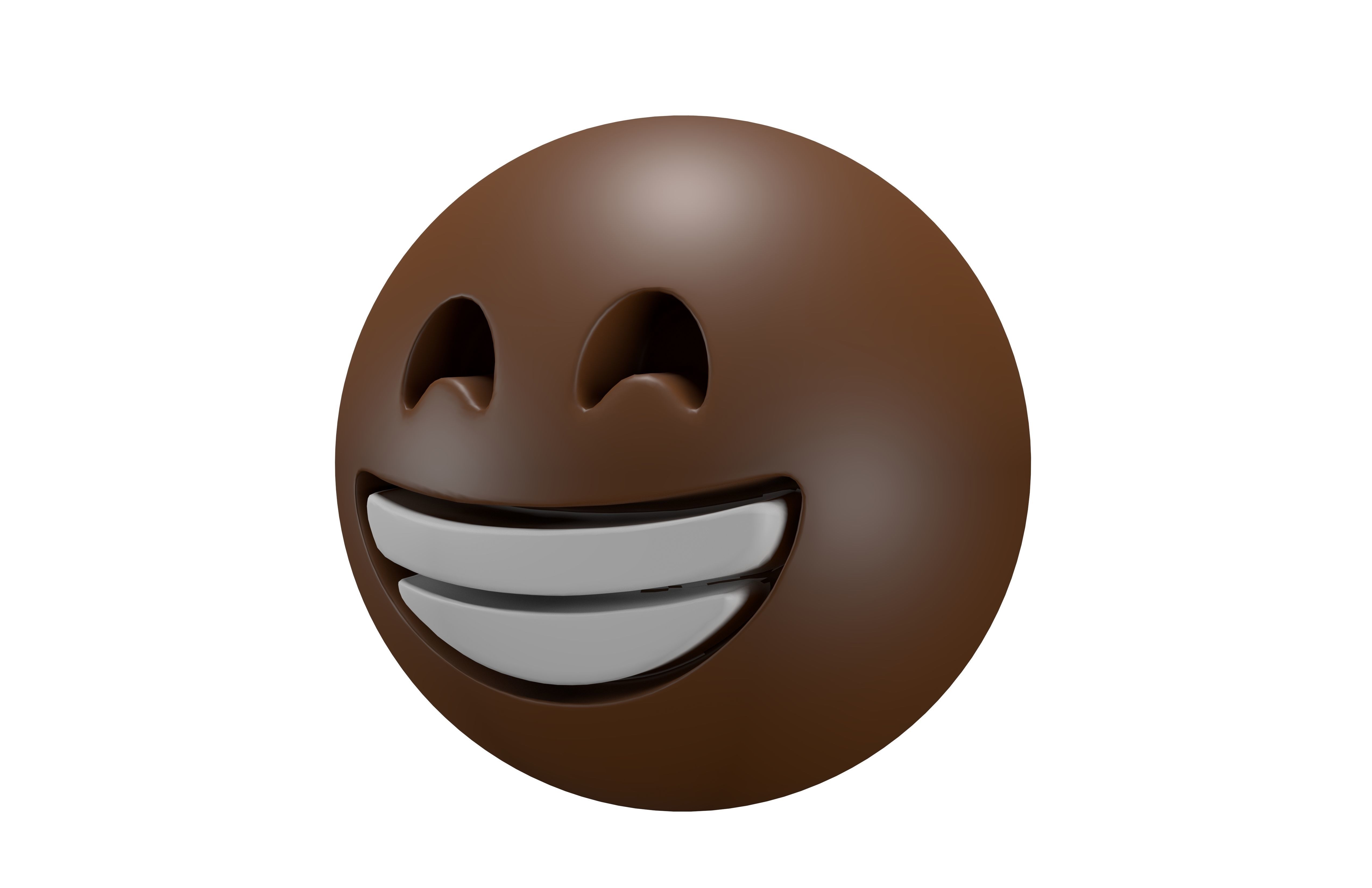 Beaming Face 04 Low-poly 3D model_1