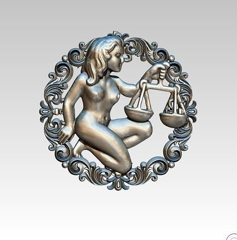 Libra HighDetailed Pendant 3D print model