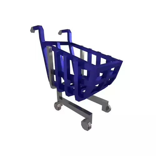 Shopping Cart v1 006 Low-poly 3D model