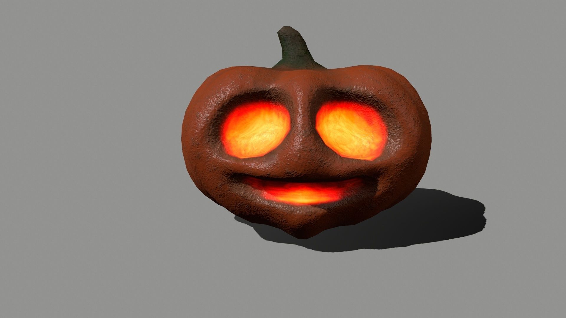 Halloween Set lantern Low-poly 3D model_10