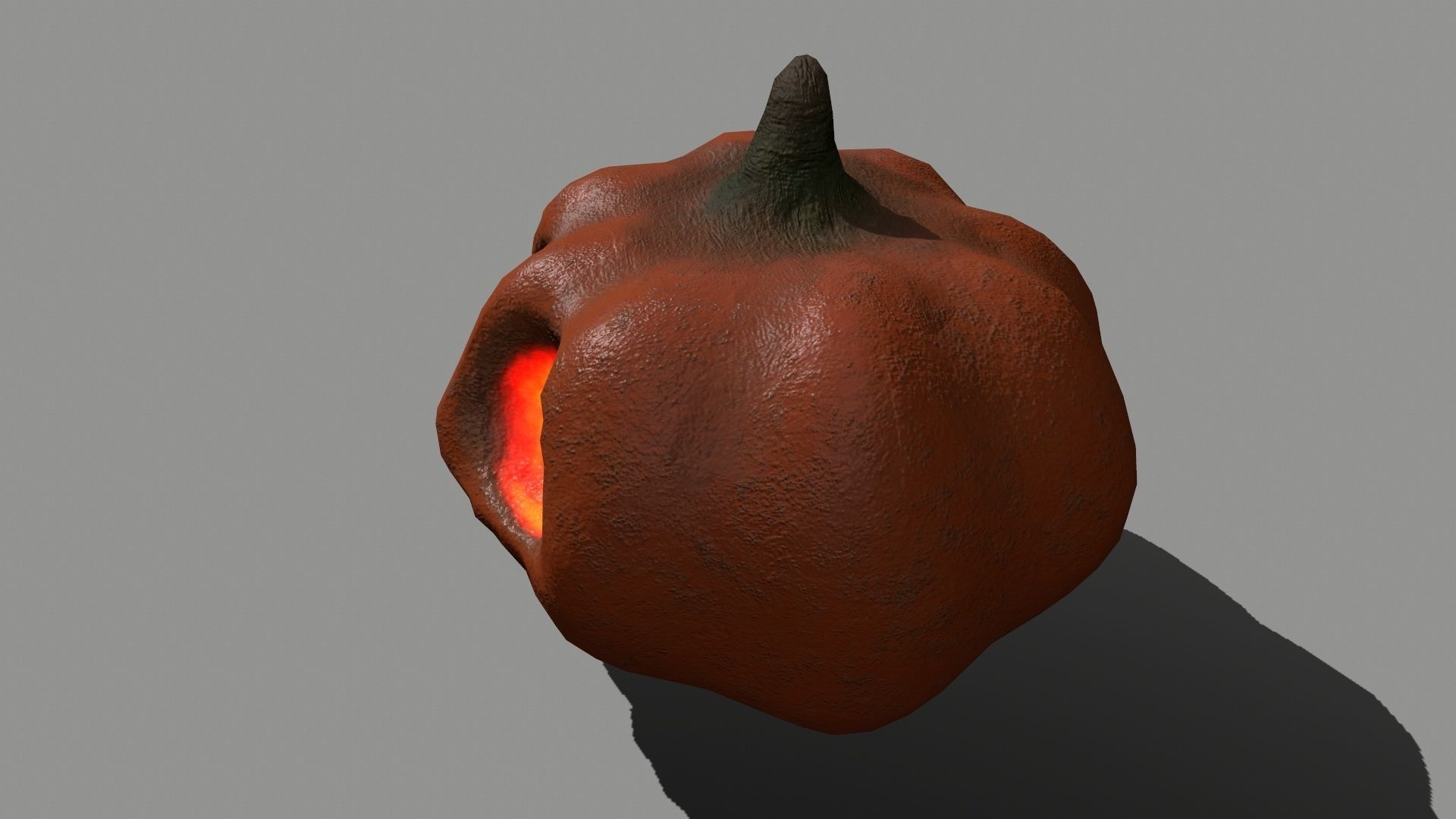 Halloween Set lantern Low-poly 3D model_11