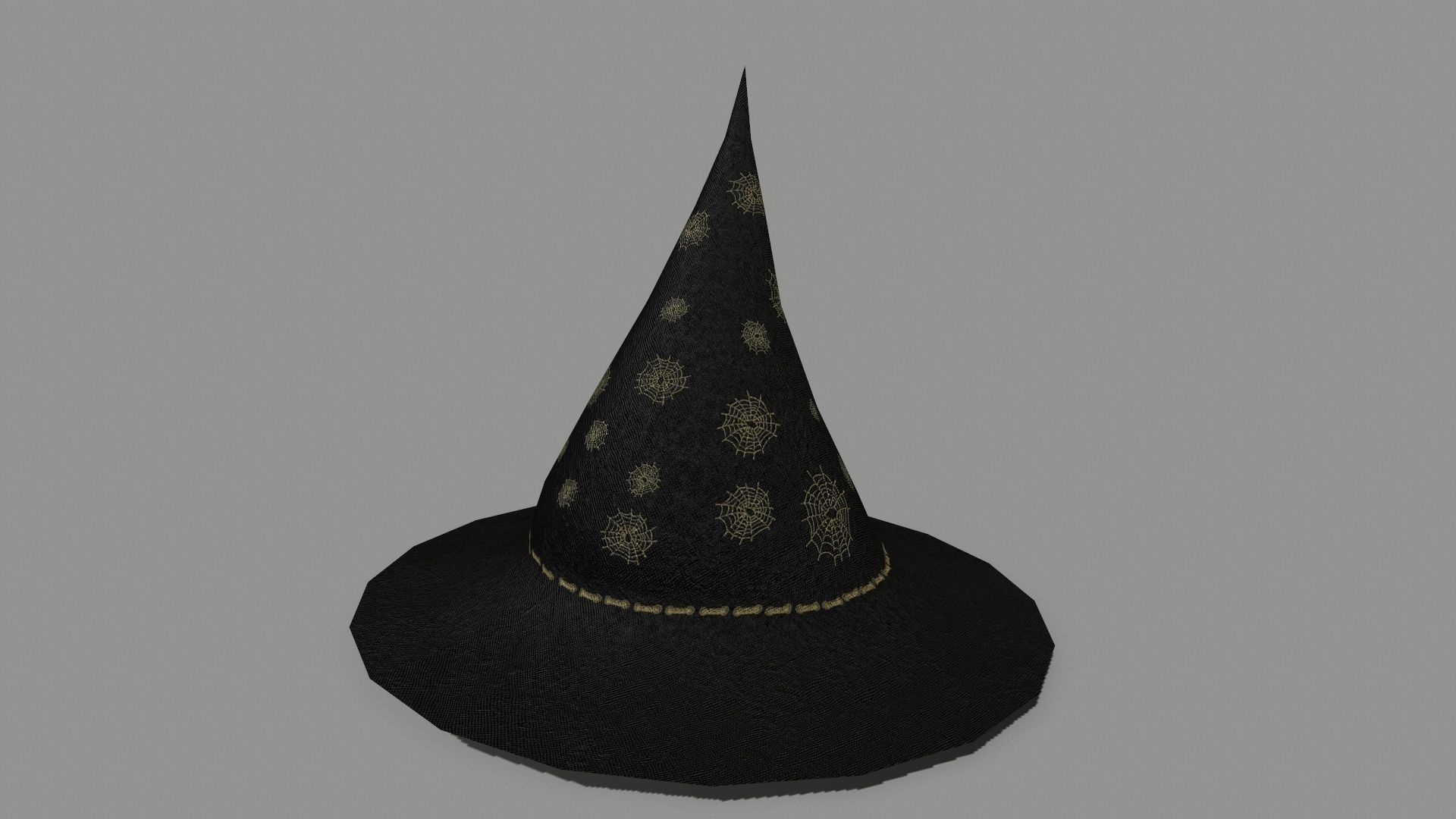 Halloween Set lantern Low-poly 3D model_16