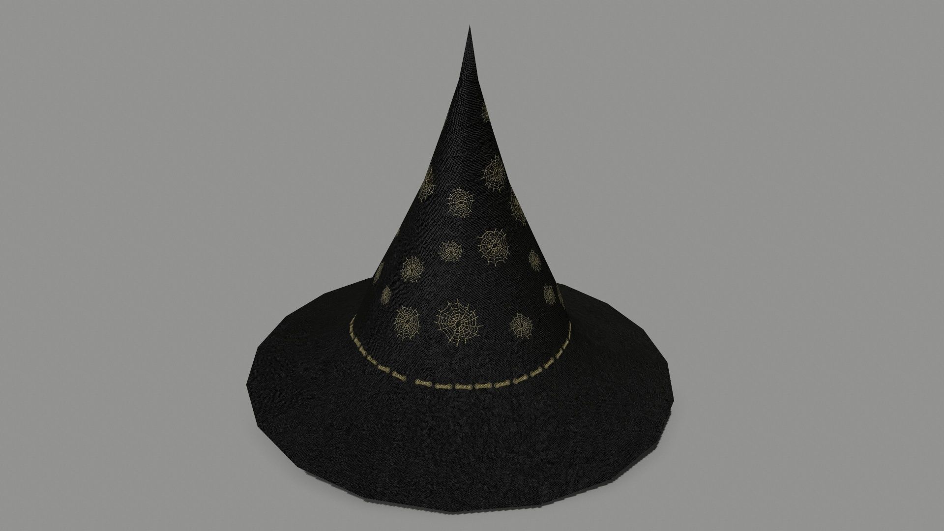 Halloween Set lantern Low-poly 3D model_18