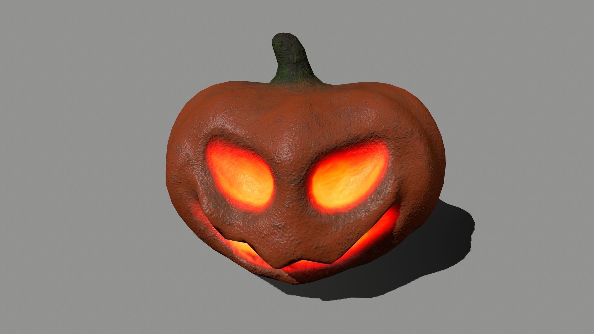 Halloween Set lantern Low-poly 3D model_13