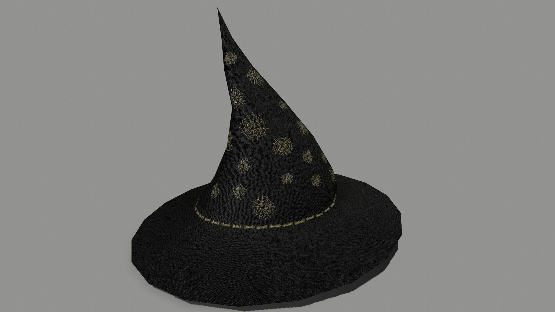 Halloween Set lantern Low-poly 3D model_17