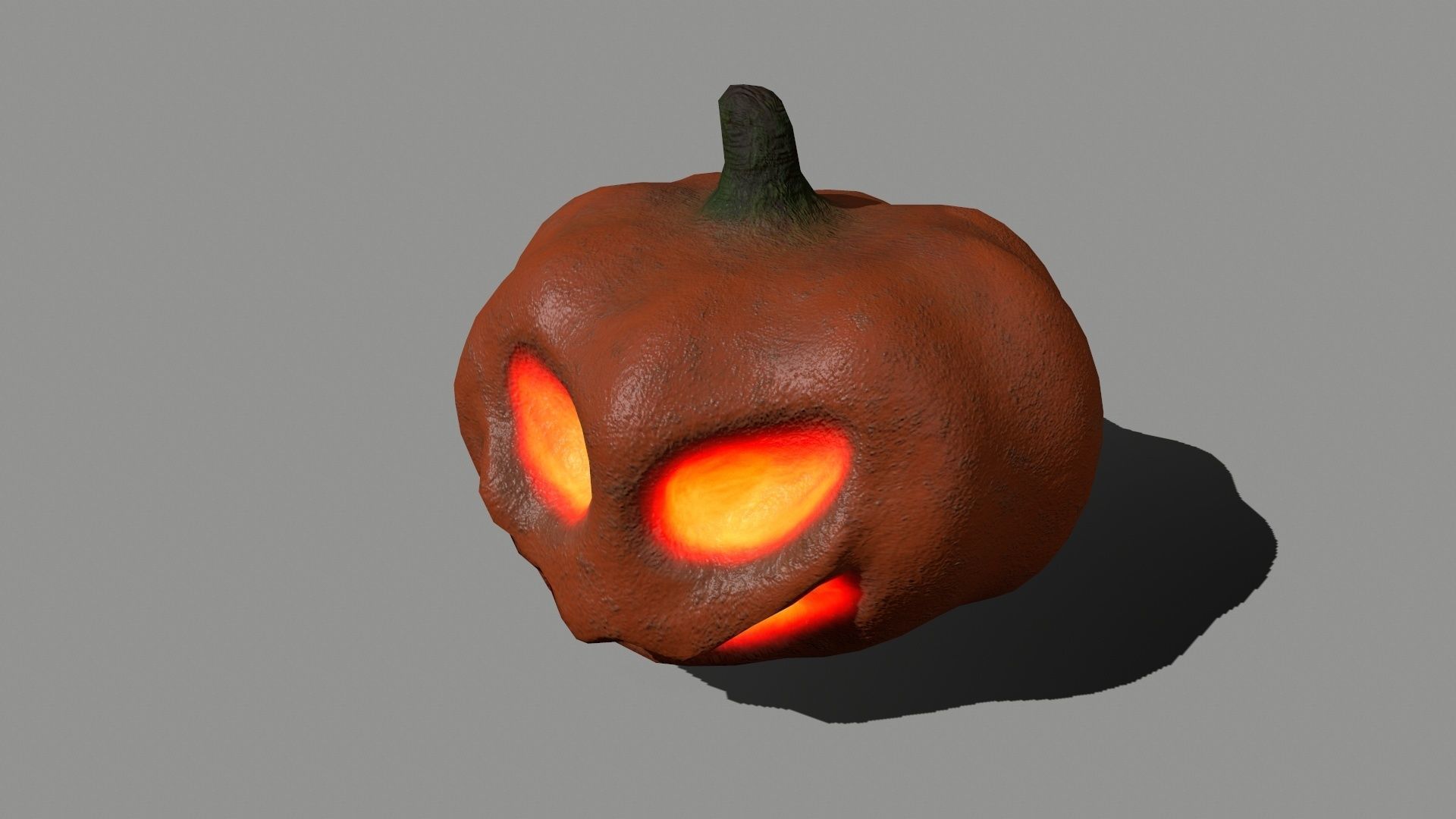 Halloween Set lantern Low-poly 3D model_14
