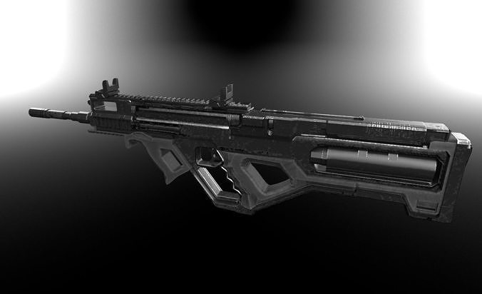 Modern weapon small set 3D model