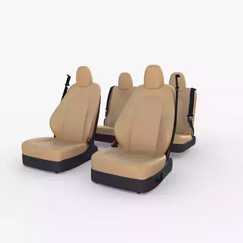 Tesla Model Y Seats Cream