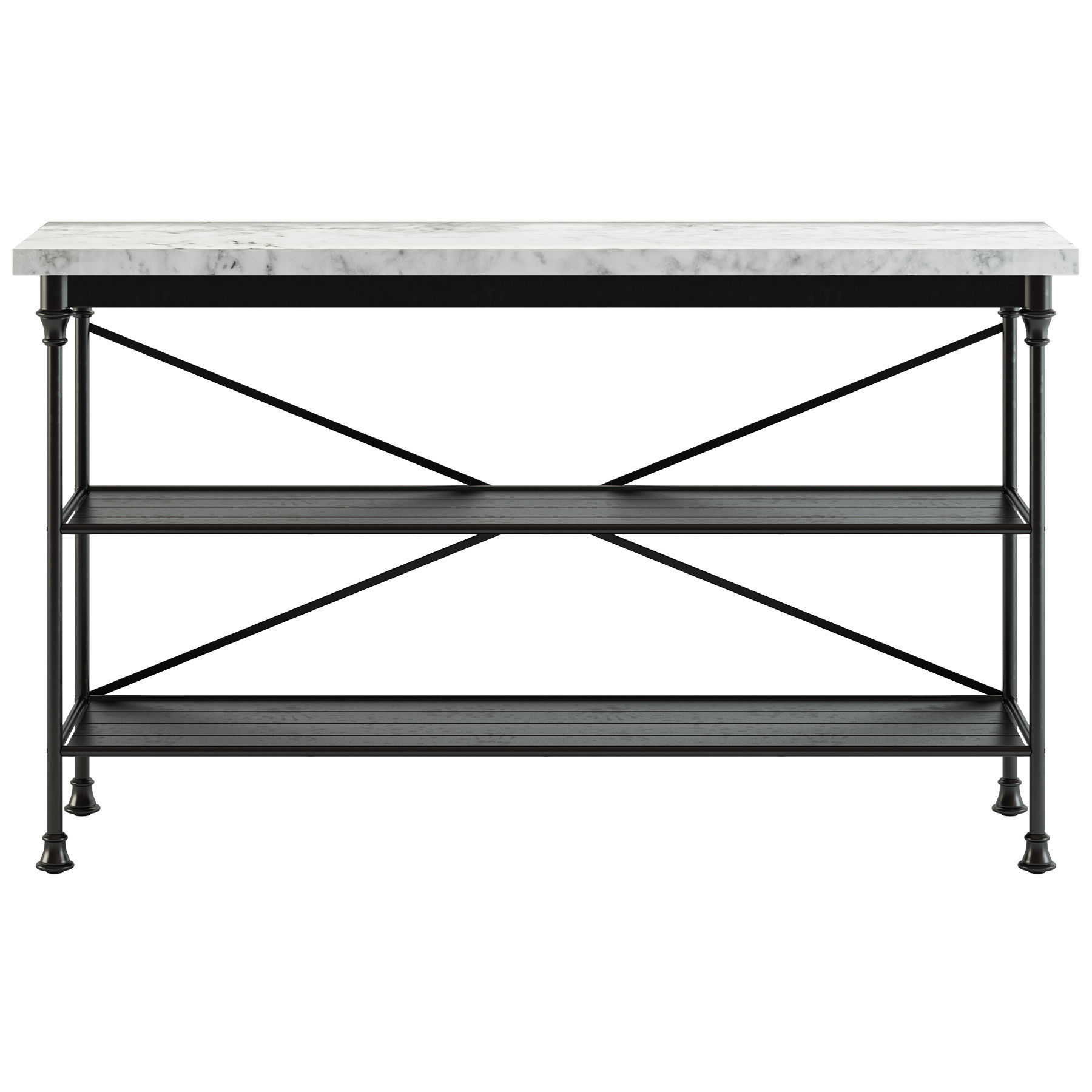 Crate and Barrel French Kitchen Bakers Rack 3D model_1