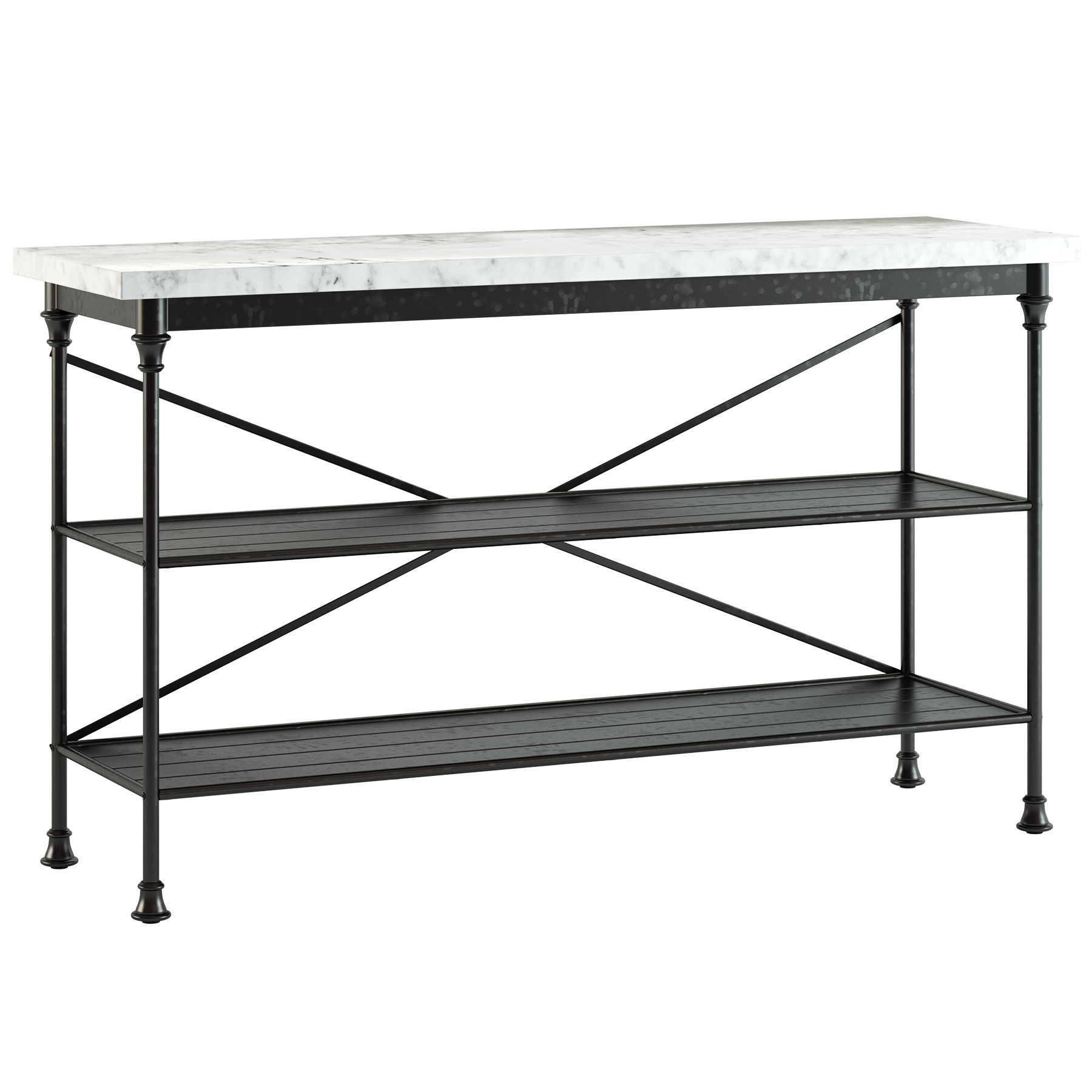Crate and Barrel French Kitchen Bakers Rack 3D model_4