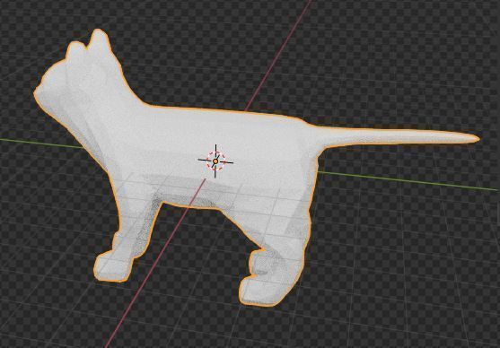 A Low Poly Cartoon Cat 3D model for Children 3D model_1