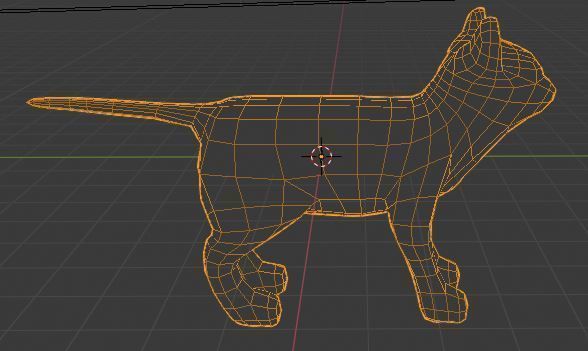 A Low Poly Cartoon Cat 3D model for Children 3D model_5