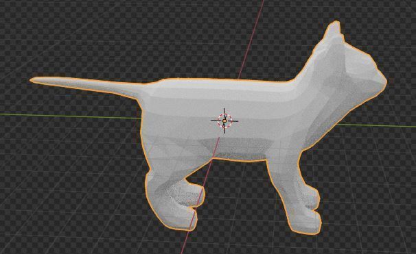 A Low Poly Cartoon Cat 3D model for Children 3D model_2