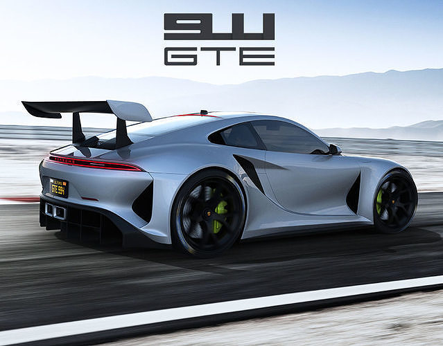 Porsche 911 GTE concept by emrEHusmen 3D model