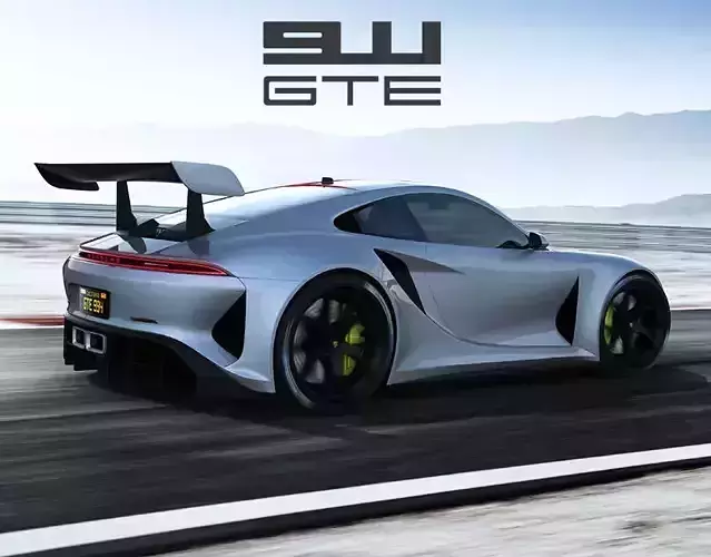 Porsche 911 GTE concept by emrEHusmen 3D model