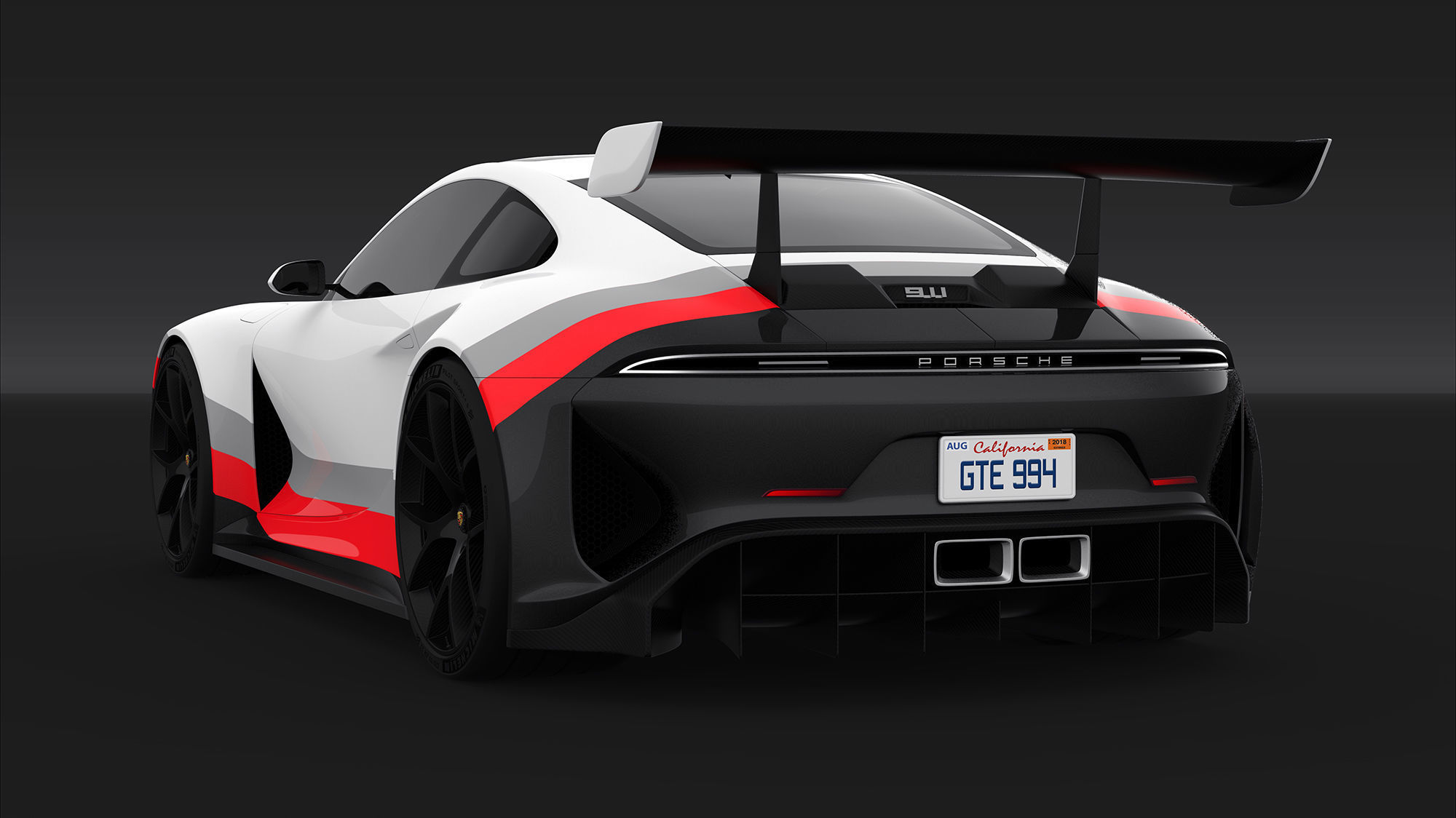 Porsche 911 GTE concept by emrEHusmen 3D model_29