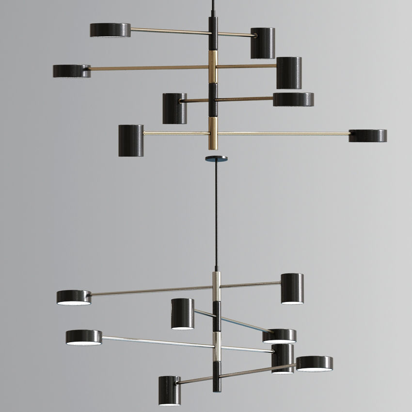 Ceiling Chandelier Pendant Suspension Collection 3D model_3