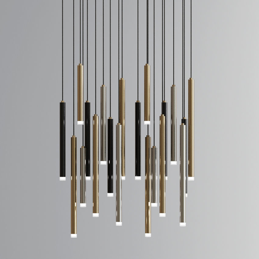 Ceiling Chandelier Pendant Suspension Collection 3D model_1