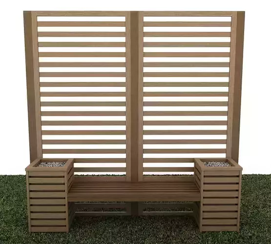 Planter Bench 3d 3D model