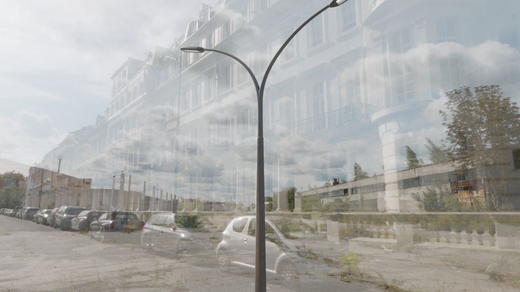 Street Light 11 version 16 10m with pole 4 Low-poly 3D model_90