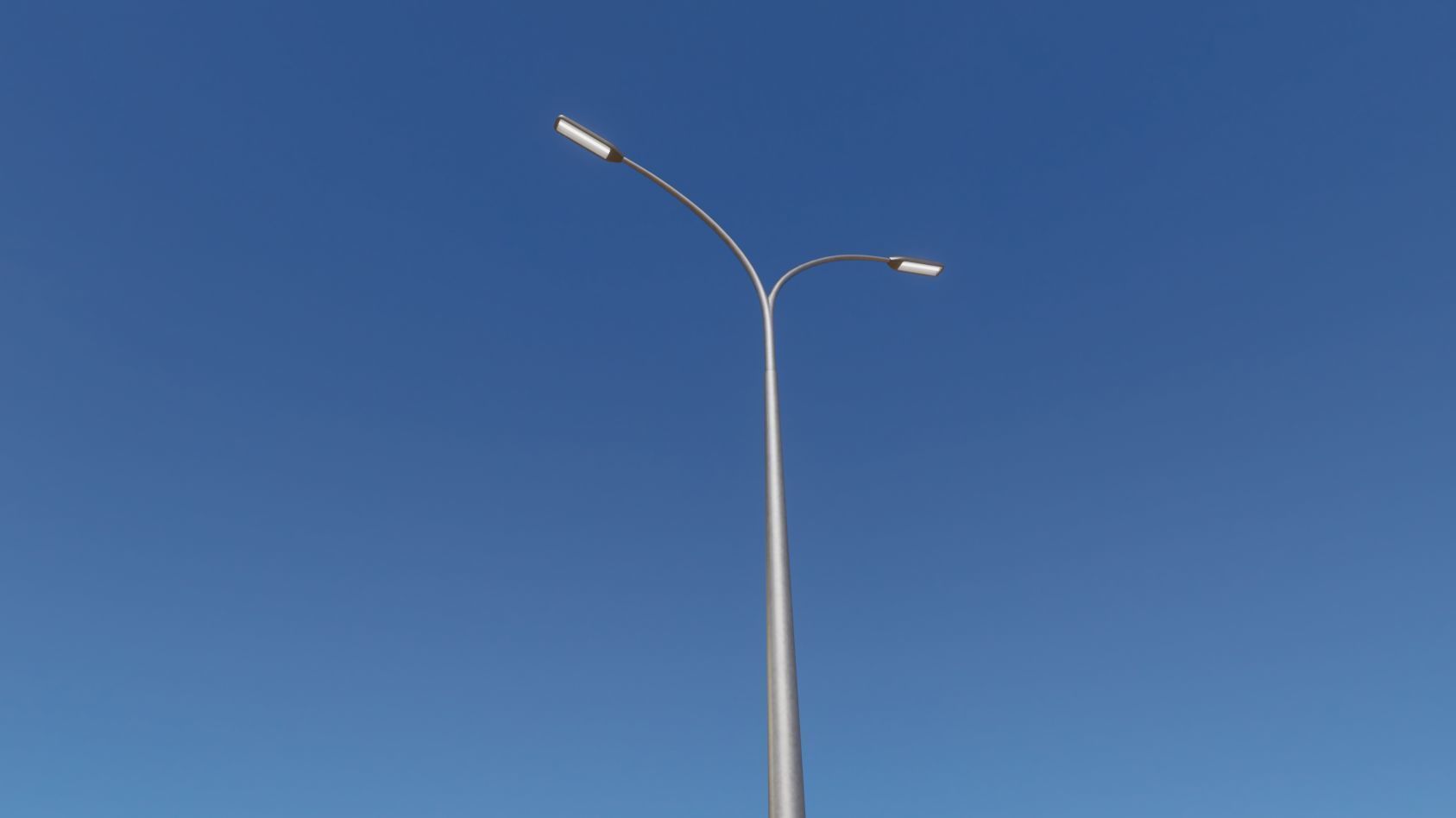 Street Light 11 version 16 10m with pole 4 Low-poly 3D model_20