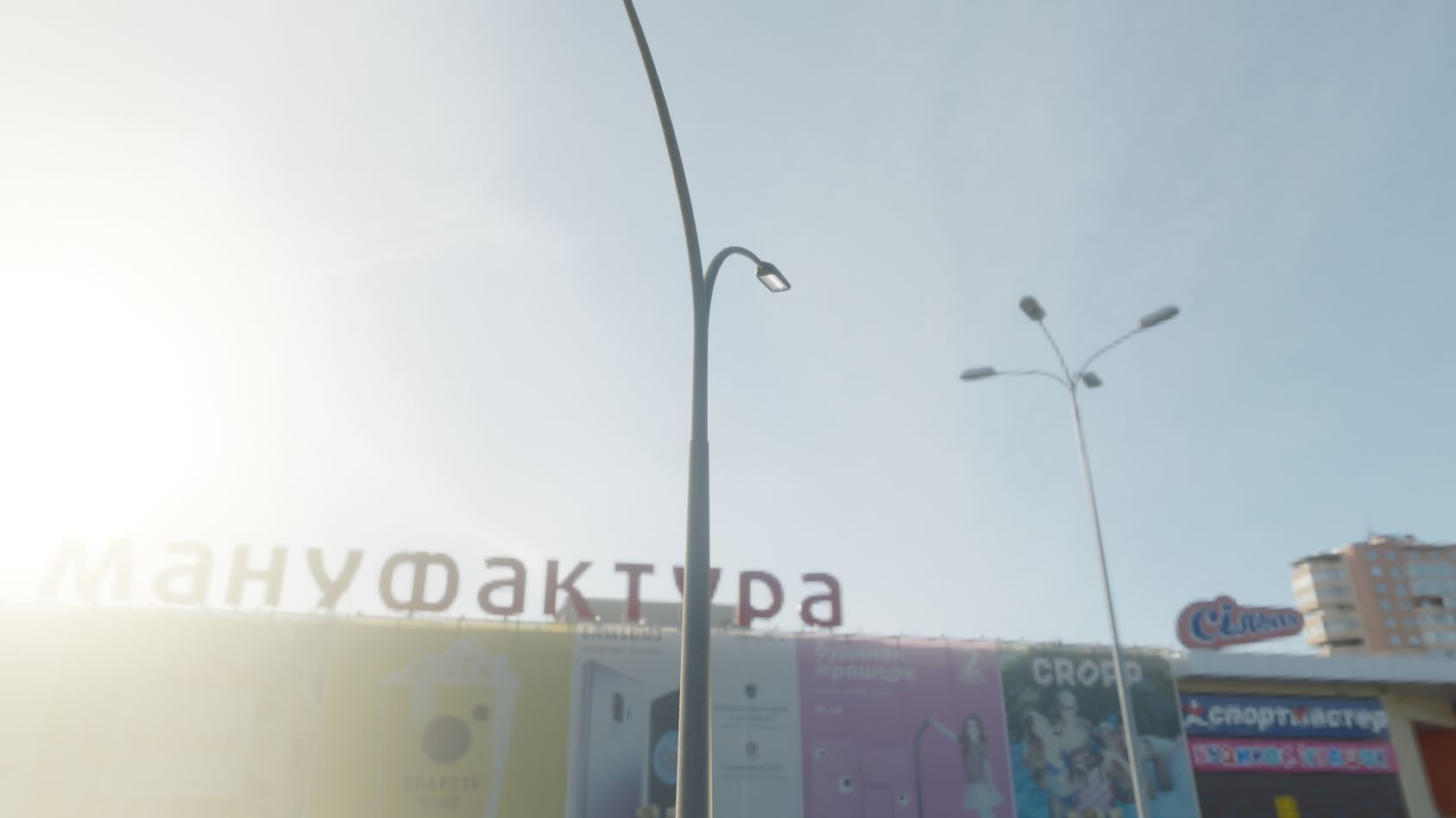 Street Light 11 version 16 10m with pole 4 Low-poly 3D model_31