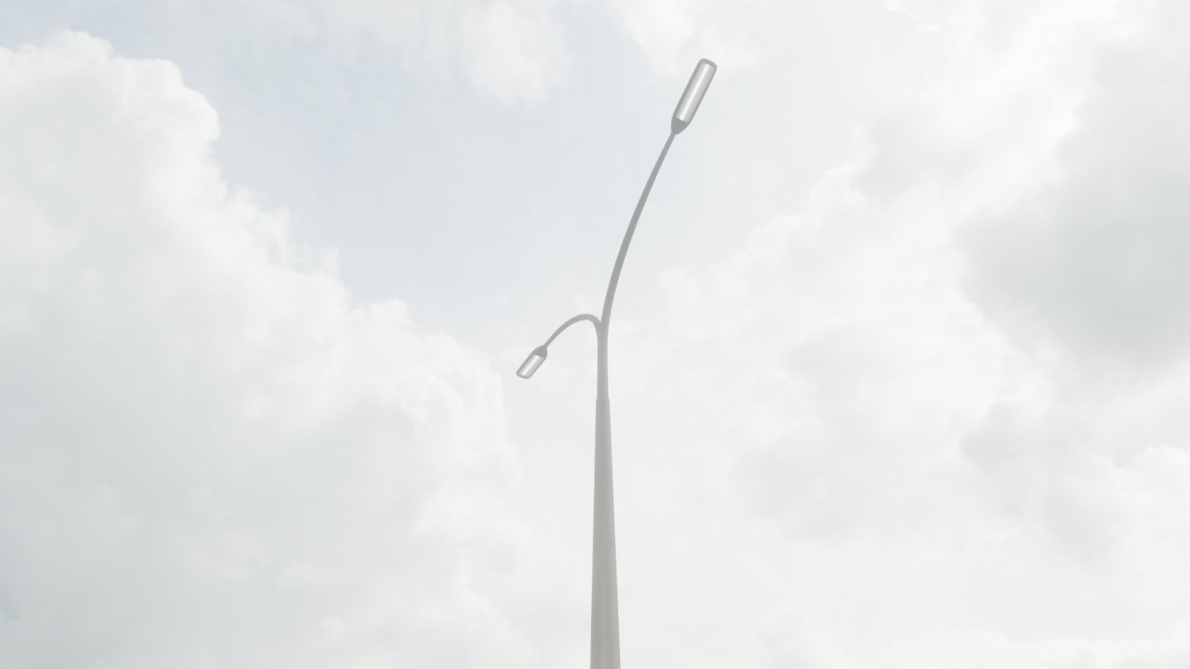 Street Light 11 version 16 10m with pole 4 Low-poly 3D model_11
