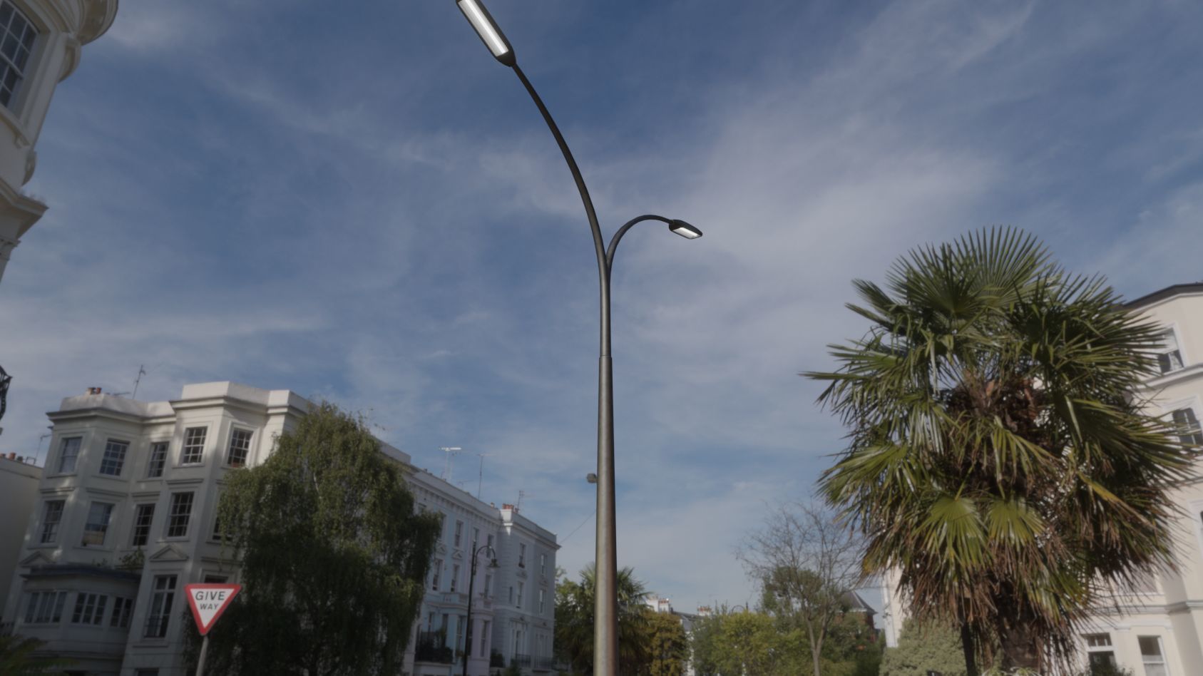 Street Light 11 version 16 10m with pole 4 Low-poly 3D model_82