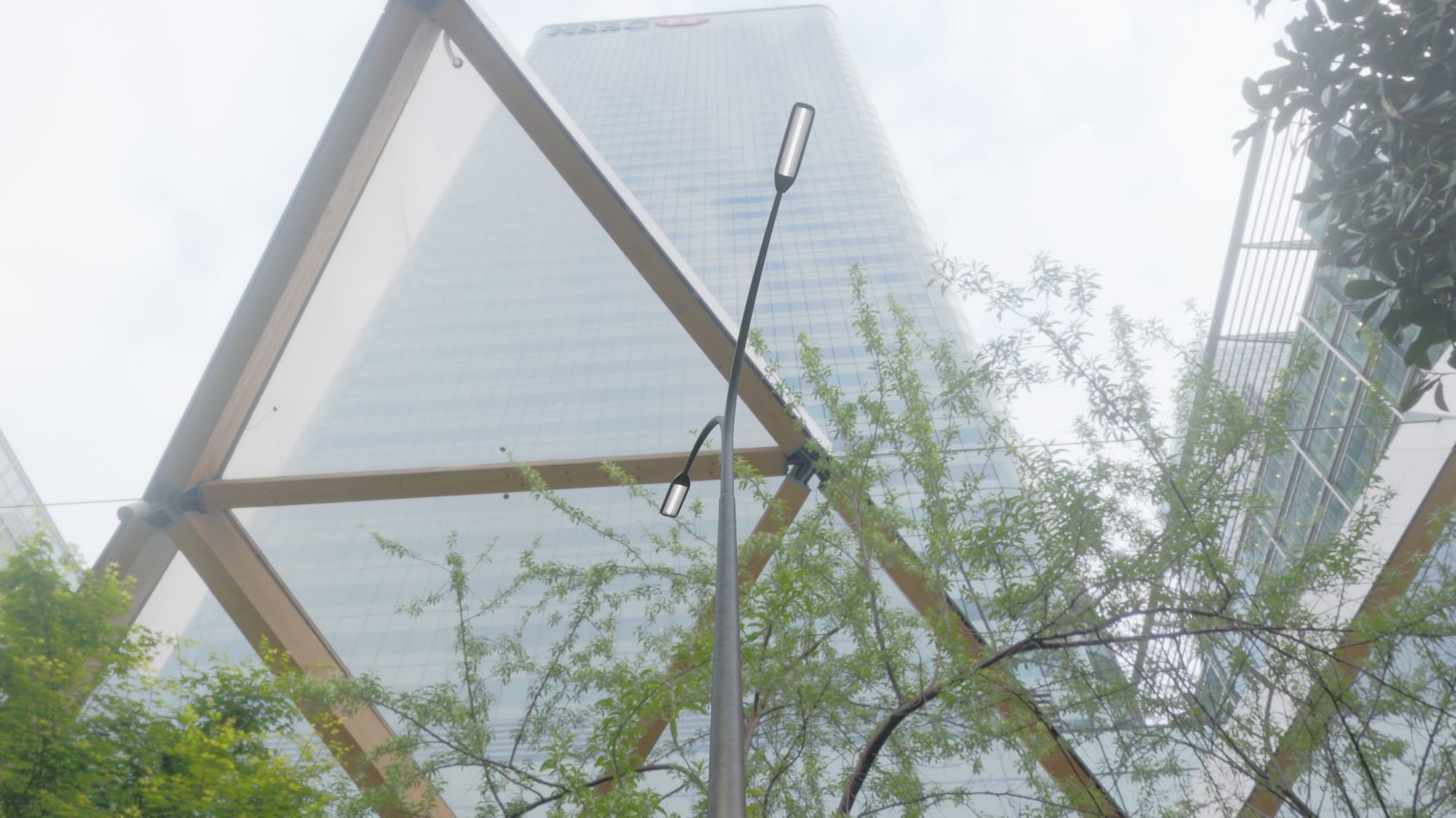 Street Light 11 version 16 10m with pole 4 Low-poly 3D model_77