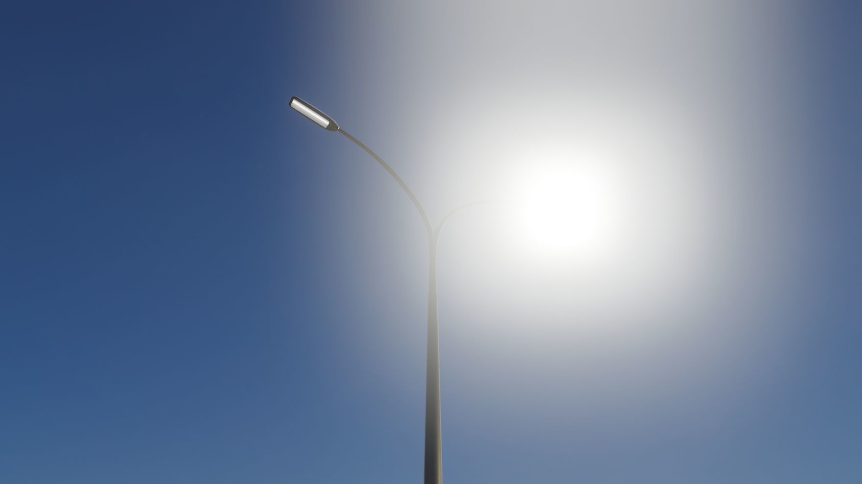 Street Light 11 version 16 10m with pole 4 Low-poly 3D model_35