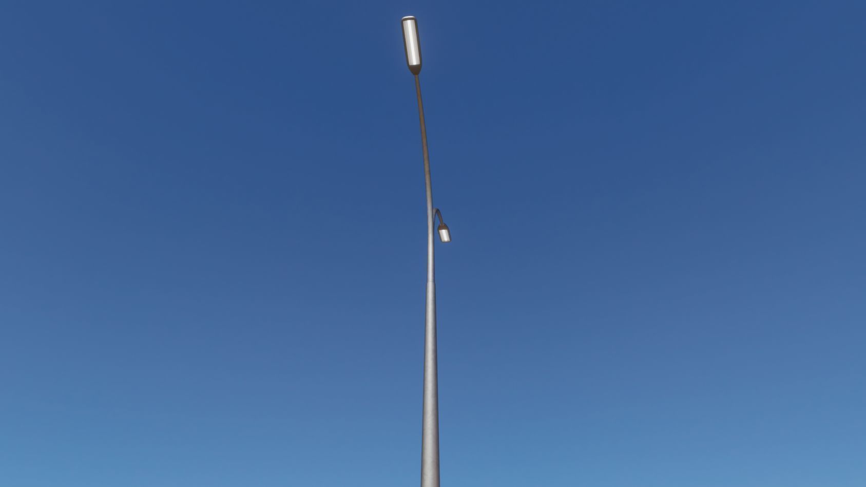 Street Light 11 version 16 10m with pole 4 Low-poly 3D model_80