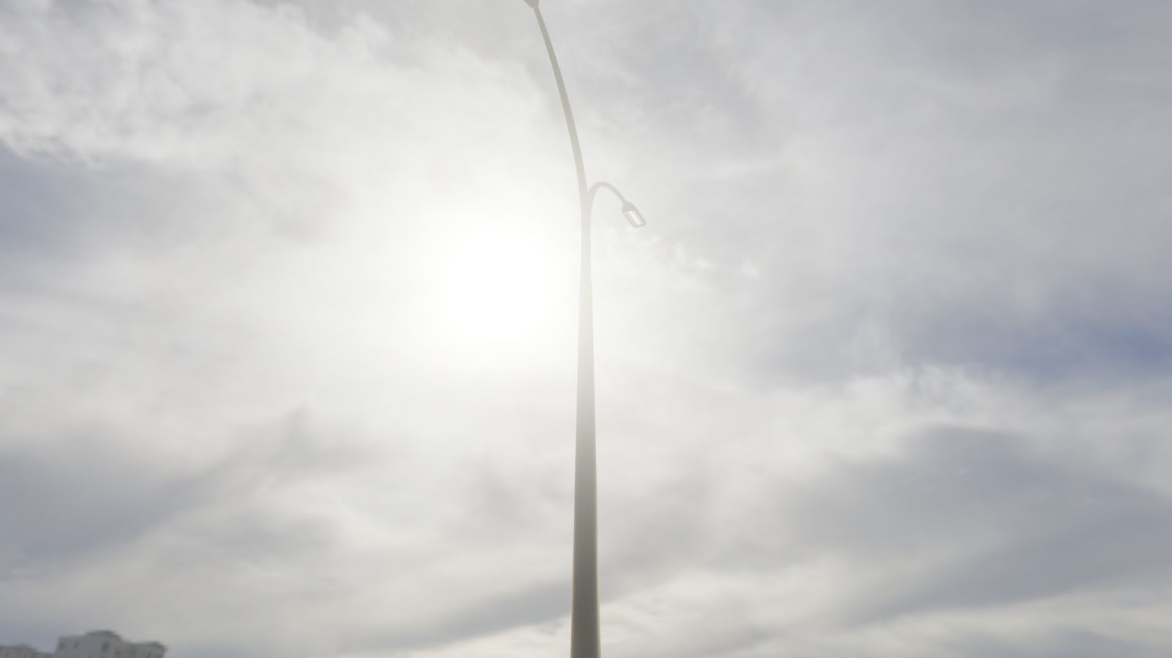 Street Light 11 version 16 10m with pole 4 Low-poly 3D model_64