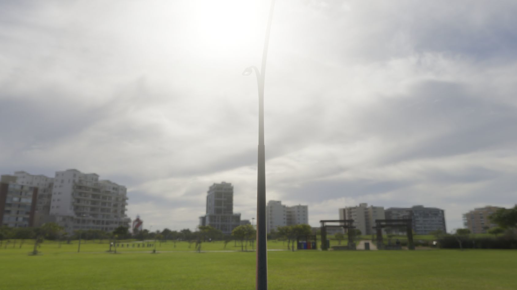 Street Light 11 version 16 10m with pole 4 Low-poly 3D model_94