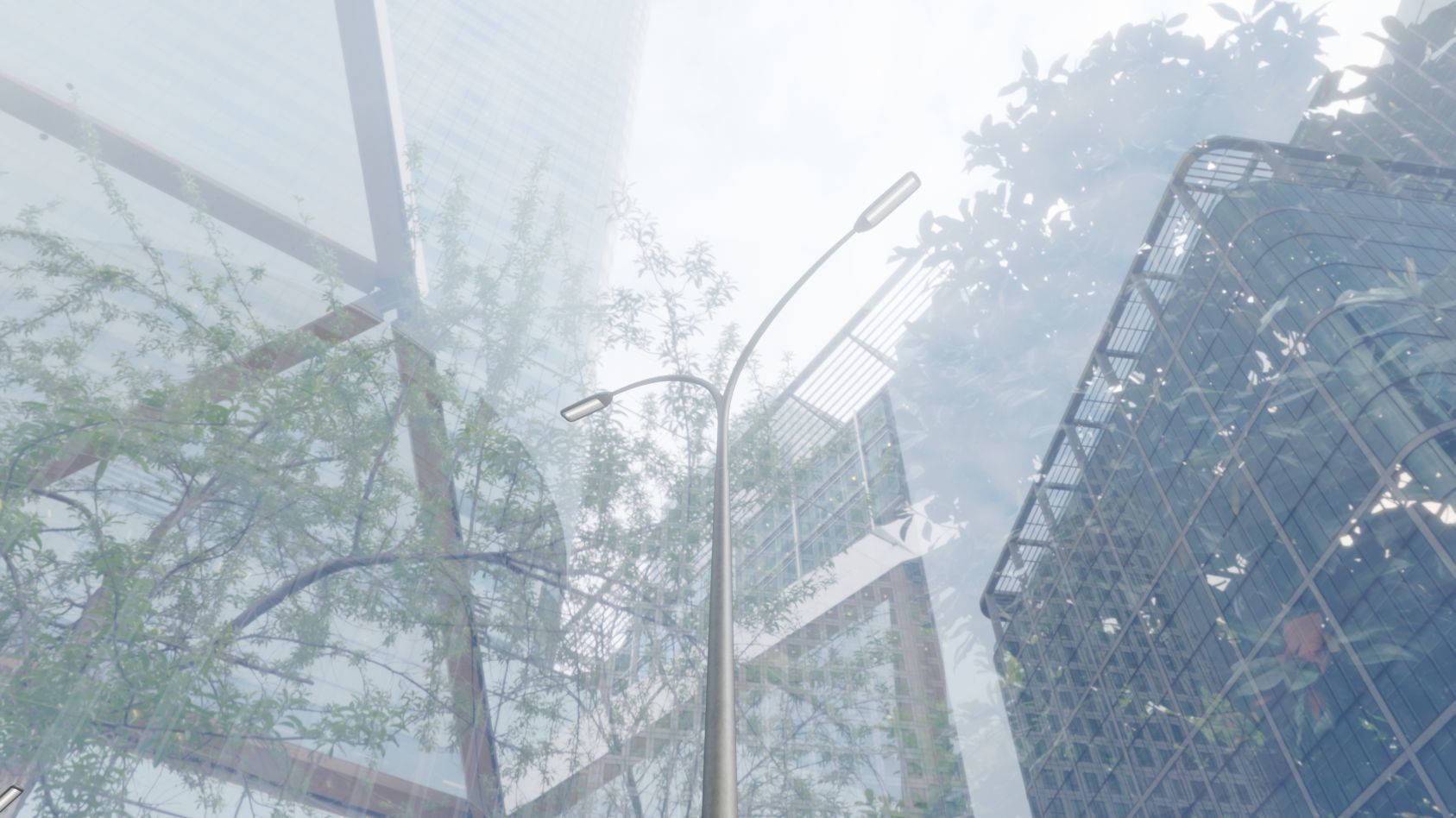 Street Light 11 version 16 10m with pole 4 Low-poly 3D model_73