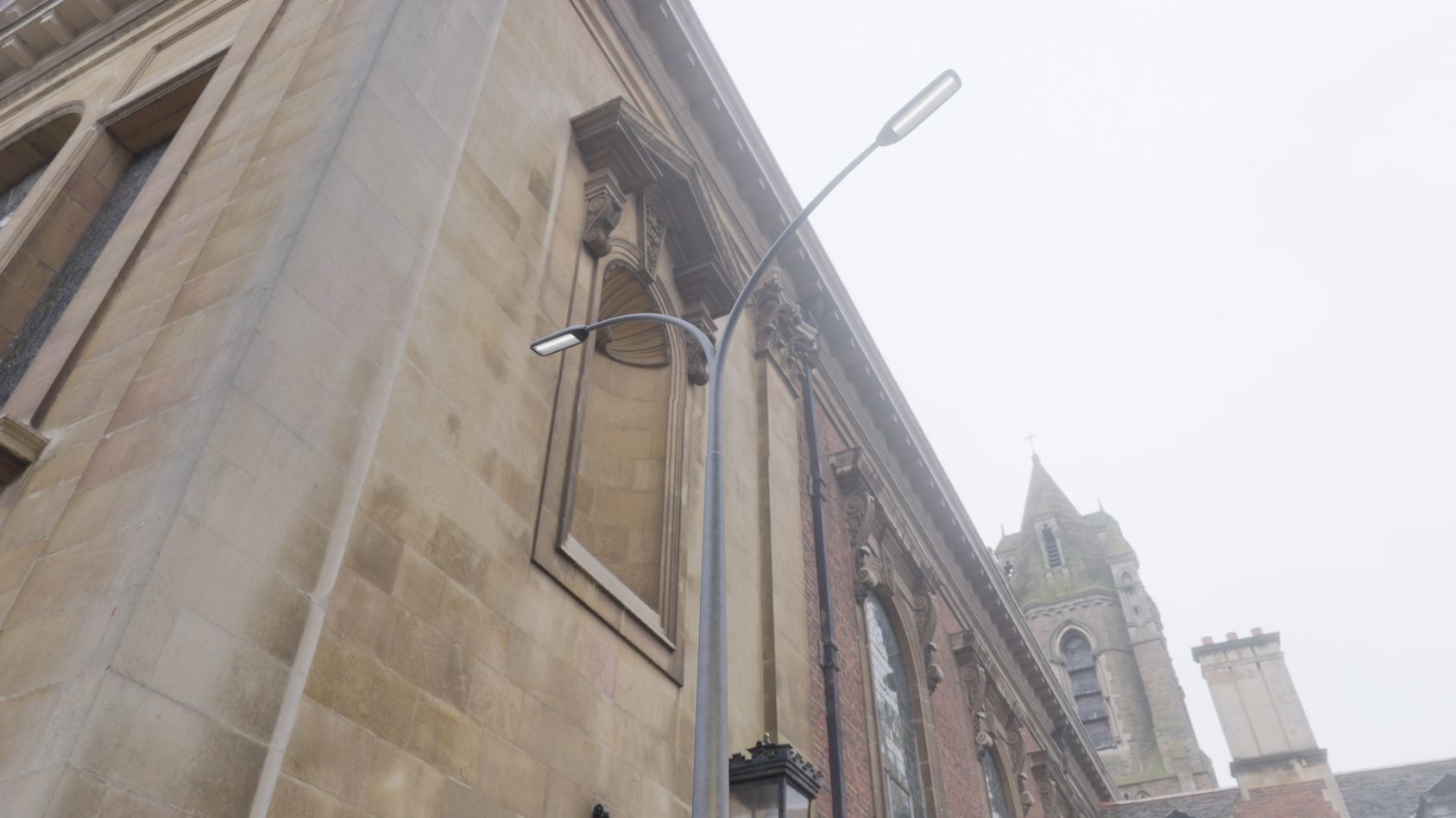 Street Light 11 version 16 10m with pole 4 Low-poly 3D model_9