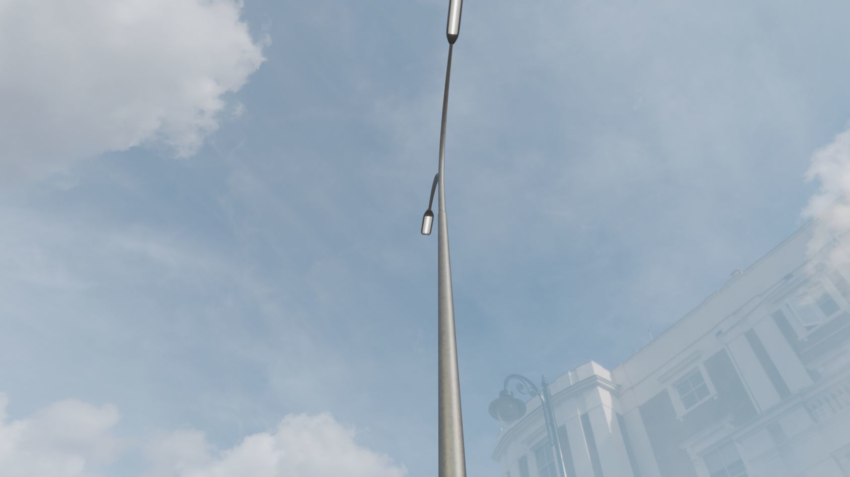 Street Light 11 version 16 10m with pole 4 Low-poly 3D model_45