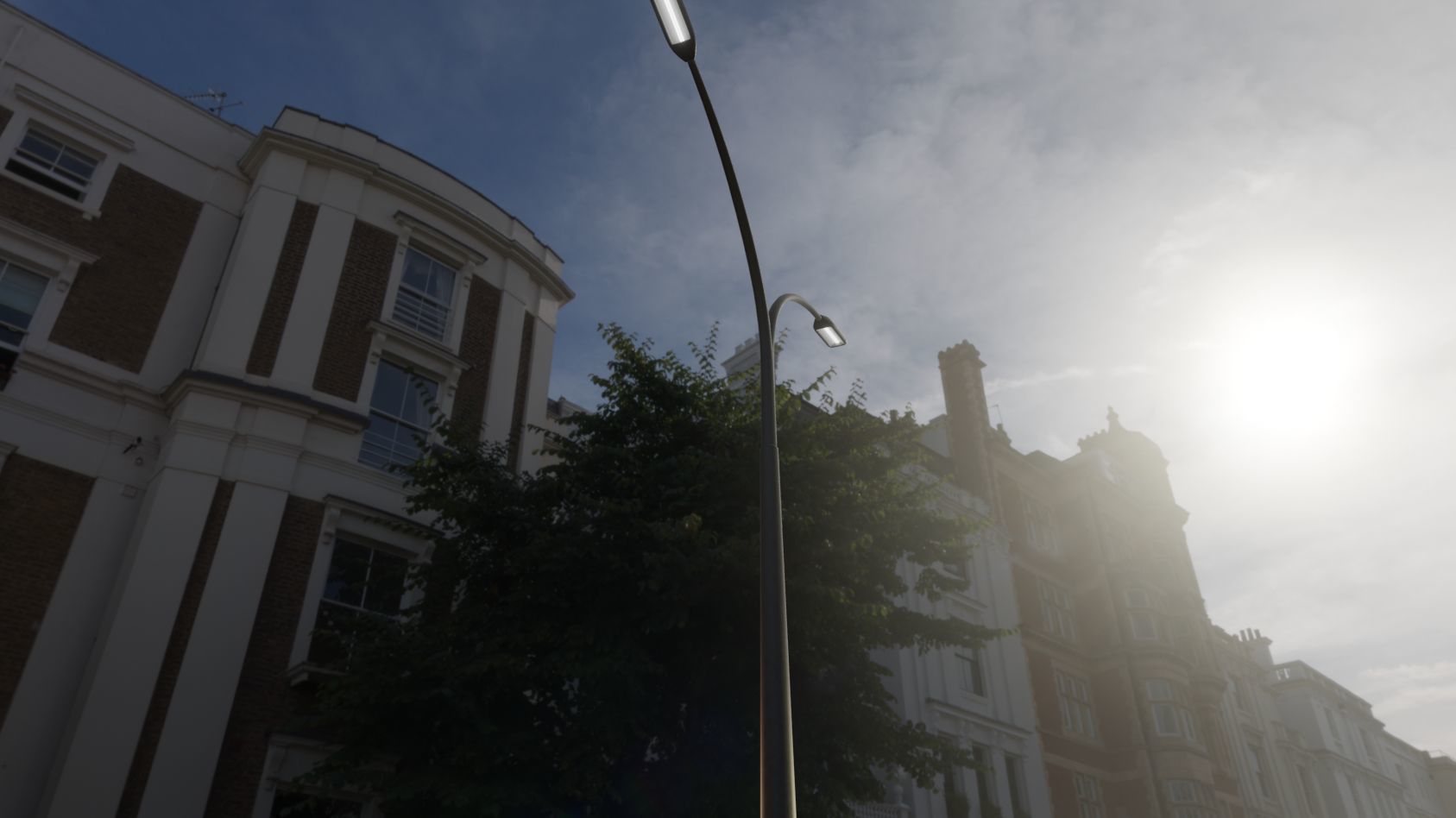 Street Light 11 version 16 10m with pole 4 Low-poly 3D model_97